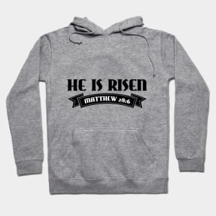 He is Risen Shirt Resurrection Christian Easter Hoodie